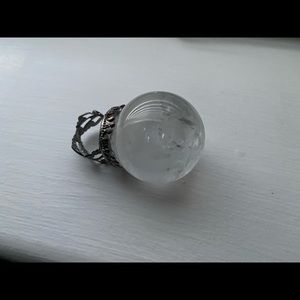 Quartz Orb Ring